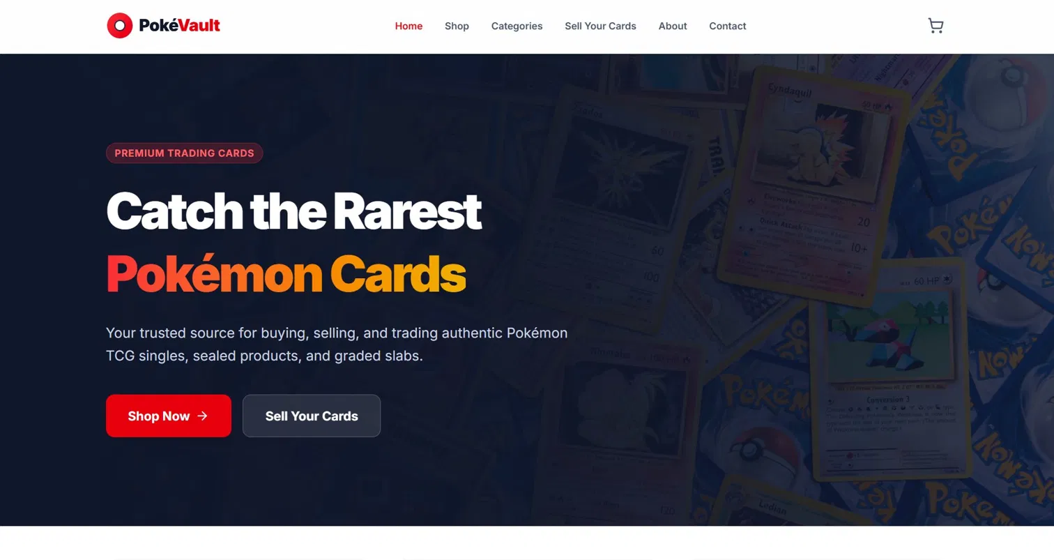 PokéVault Trading Card Marketplace